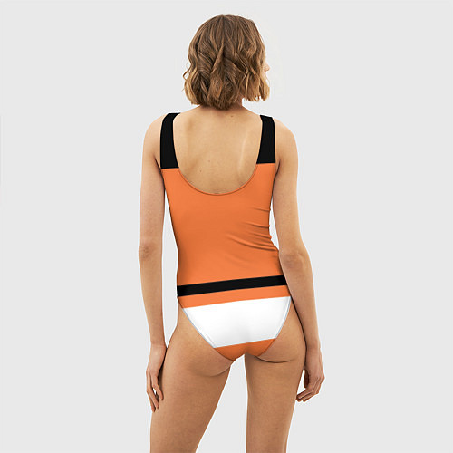 Женский купальник-боди Philadelphia Flyers / 3D-принт – фото 4