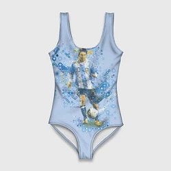 Женский купальник-боди Messi: Argentine Football