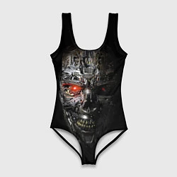 Женский купальник-боди Terminator Skull