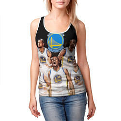 Майка-безрукавка женская Golden State Warriors 5, цвет: 3D-белый — фото 2