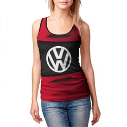 Майка-безрукавка женская Volkswagen Collection, цвет: 3D-черный — фото 2