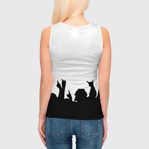 Женская майка без рукавов LINKIN PARK / 3D-Белый – фото 4