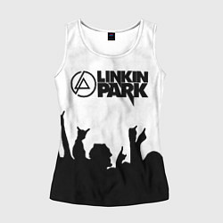 Майка-безрукавка женская LINKIN PARK, цвет: 3D-белый