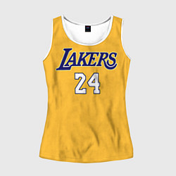Майка-безрукавка женская Kobe Bryant, цвет: 3D-белый