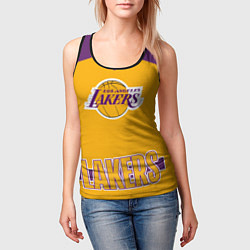 Майка-безрукавка женская Los Angeles Lakers, цвет: 3D-черный — фото 2