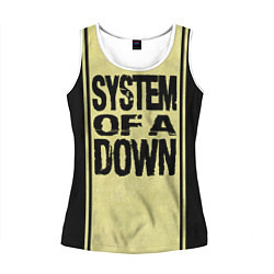 Майка-безрукавка женская System of a Down: 5 Album Bundle, цвет: 3D-белый
