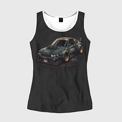 Майка-безрукавка женская Nissan Skyline 2000 gtr, цвет: 3D-белый