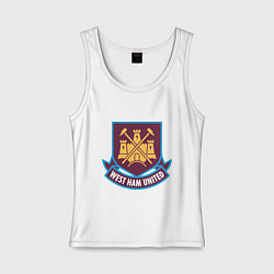 Майка женская хлопок West Ham United, цвет: белый