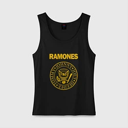Майка женская хлопок Ramones, цвет: черный