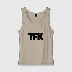 Женская майка TFK: Black Logo