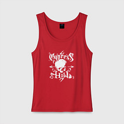 Майка женская хлопок Cypress Hill, цвет: красный