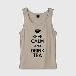 Женская майка Keep Calm & Drink Tea
