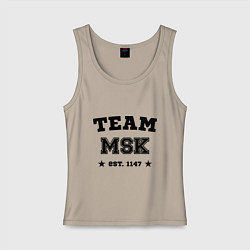 Женская майка Team MSK est. 1147