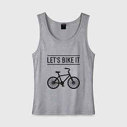 Женская майка Lets bike it