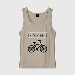 Женская майка Lets bike it