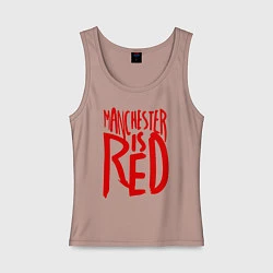 Женская майка Manchester is Red