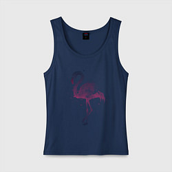 Майка женская хлопок Flamingo, цвет: тёмно-синий