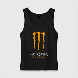 Майка женская хлопок MONSTER ENERGY, цвет: черный