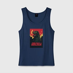 Женская майка Godzilla