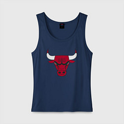 Майка женская хлопок Chicago Bulls, цвет: тёмно-синий