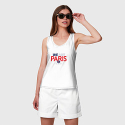Майка женская хлопок PSG We Are Paris 202223, цвет: белый — фото 2