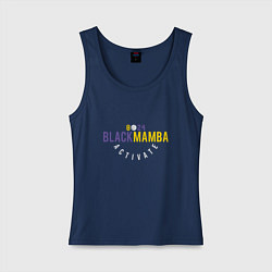 Майка женская хлопок Black Mamba, цвет: тёмно-синий
