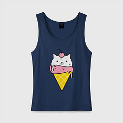 Женская майка Ice Cream Cat