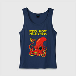 Майка женская хлопок RED HOT CHILI PEPPERS, цвет: тёмно-синий