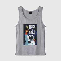 Майка женская хлопок Space Rocknroll, цвет: меланж