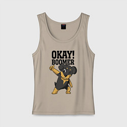 Женская майка Okay boomer!