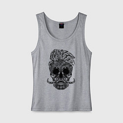 Женская майка Skull hipster