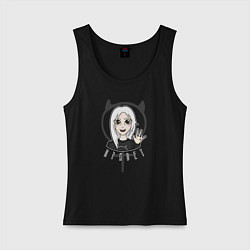 Женская майка Девушка ведьма - привет