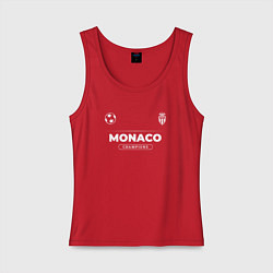 Майка женская хлопок Monaco Форма Чемпионов, цвет: красный