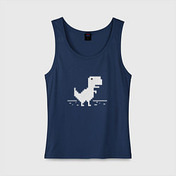 Майка женская хлопок Chrome t-rex, цвет: тёмно-синий