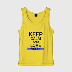 Женская майка Keep calm Volsk Вольск