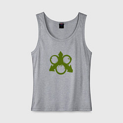 Майка женская хлопок Знак Нургла, цвет: меланж