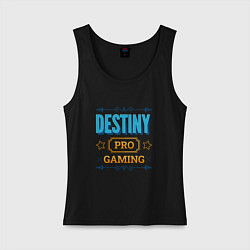 Майка женская хлопок Игра Destiny PRO Gaming, цвет: черный