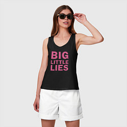 Майка женская хлопок Big Little Lies logo, цвет: черный — фото 2
