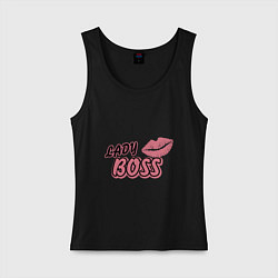 Женская майка Lady boss lips