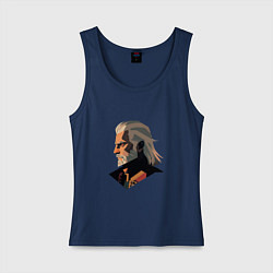 Майка женская хлопок The Witcher, цвет: тёмно-синий