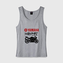 Майка женская хлопок Yamaha - motorsport, цвет: меланж