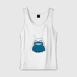 Майка женская хлопок Totoro Darko, цвет: белый