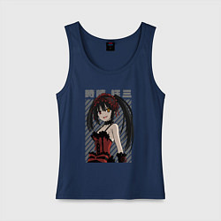 Майка женская хлопок Куруми, цвет: тёмно-синий