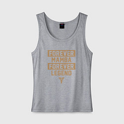 Майка женская хлопок Forever mamba, цвет: меланж