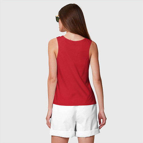 Женская майка Герой не моего романа / Красный – фото 4