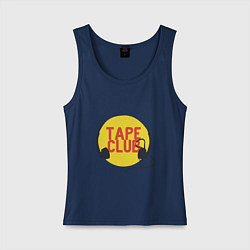 Майка женская хлопок Tape club, цвет: тёмно-синий