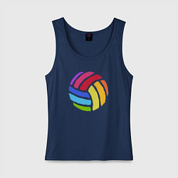 Женская майка Rainbow volleyball