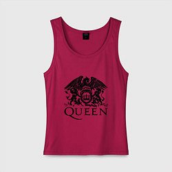 Майка женская хлопок Queen - logo, цвет: маджента