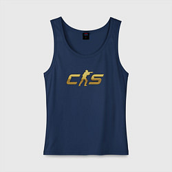 Женская майка CS 2 gold logo