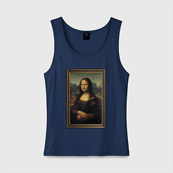 Майка женская хлопок Mona Lisa - original, цвет: тёмно-синий